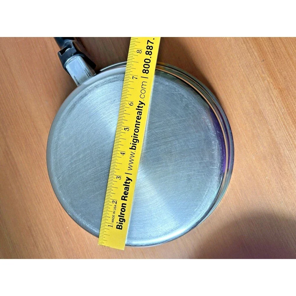 Vintage COOK-O-MATIC 8” Sauce Pan With Lid 18-8 TRI PLY Stainless Steel USA Made